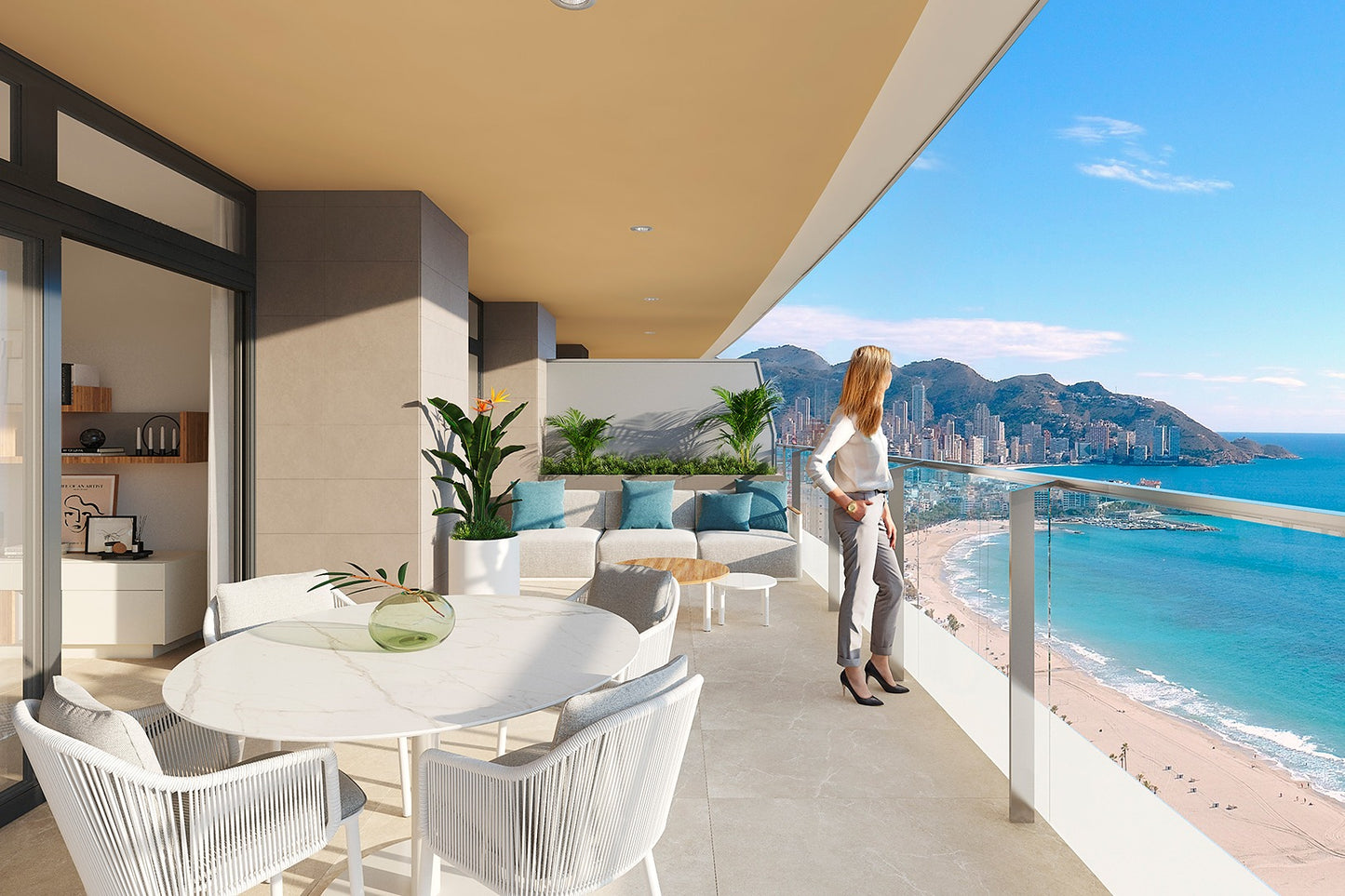 Španělsko Benidorm: Apartmány se středomořským životním stylem a výhledem na moře
