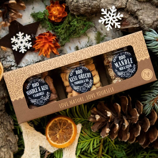 ORGANIC FLAVORED NUT GIFT SET + Motivational Cookbook from Bali 2024