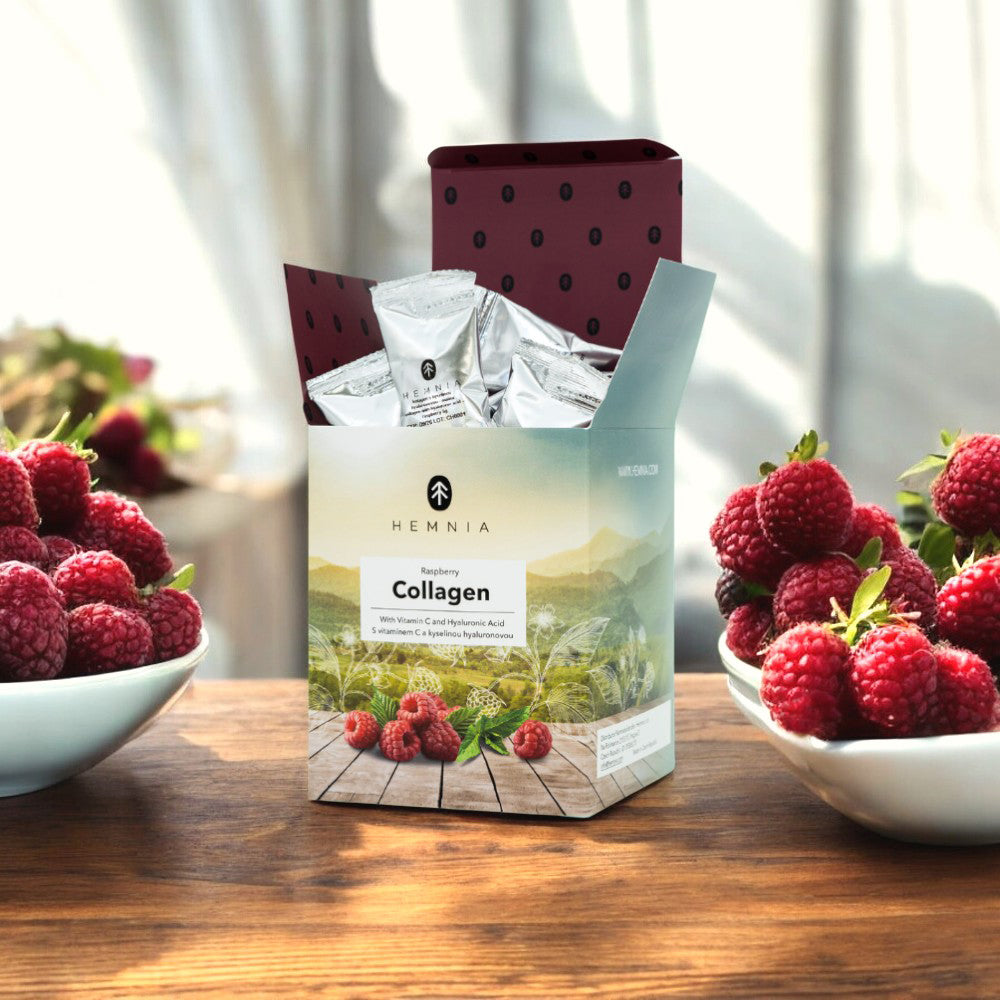 Raspberry Collagen (6 gr) with Hyaluronic Acid - Zero Sugar, No Artificial Sweeteners & Delicious