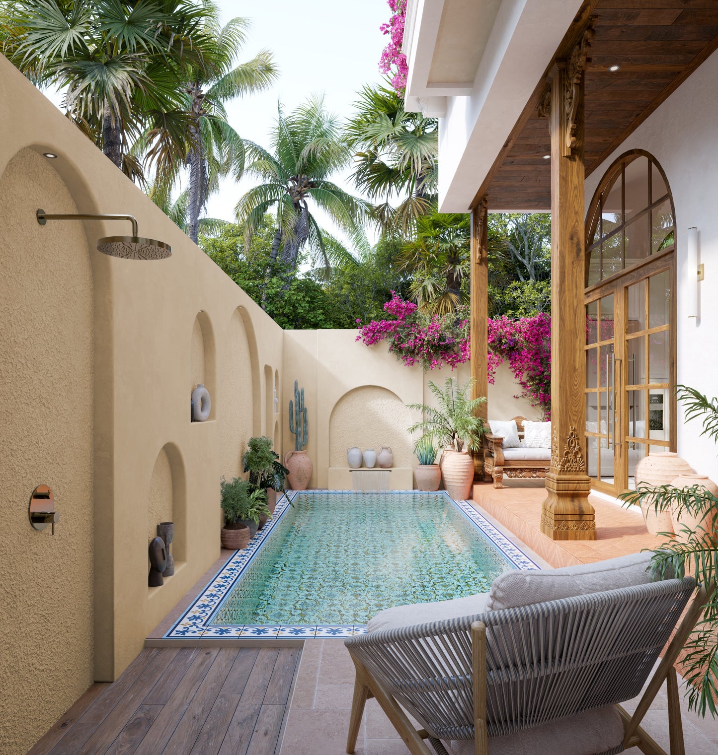 1pokojová Vila u pláže Bingin – 2 patrová, Bali (Uluwatu)