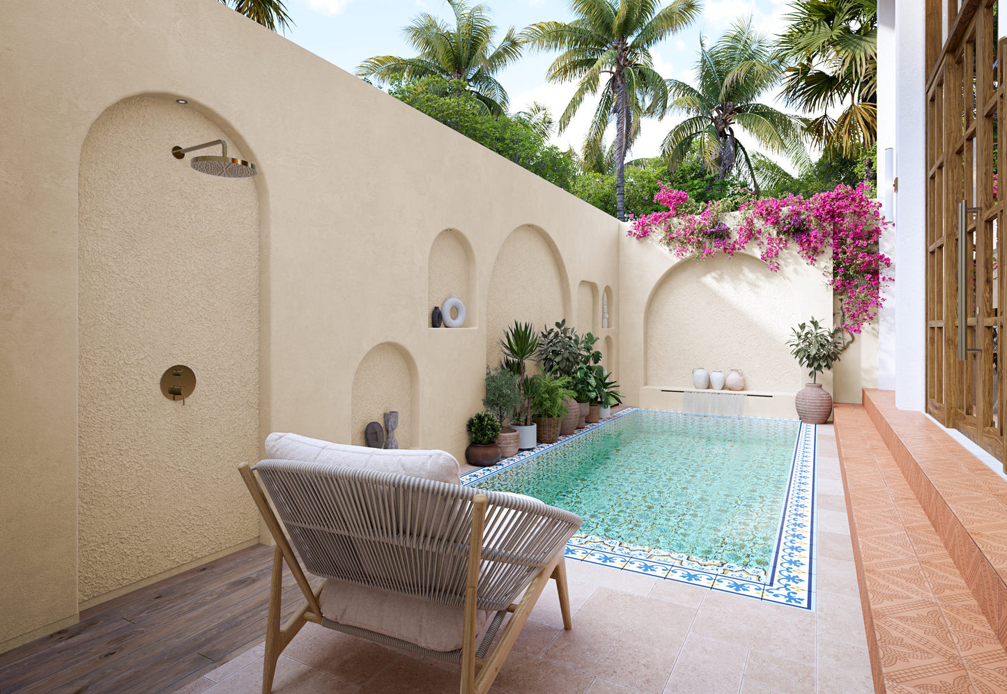 1pokojová Vila s mezaninem u pláže Bingin – 2 patrová, Bali (Uluwatu)