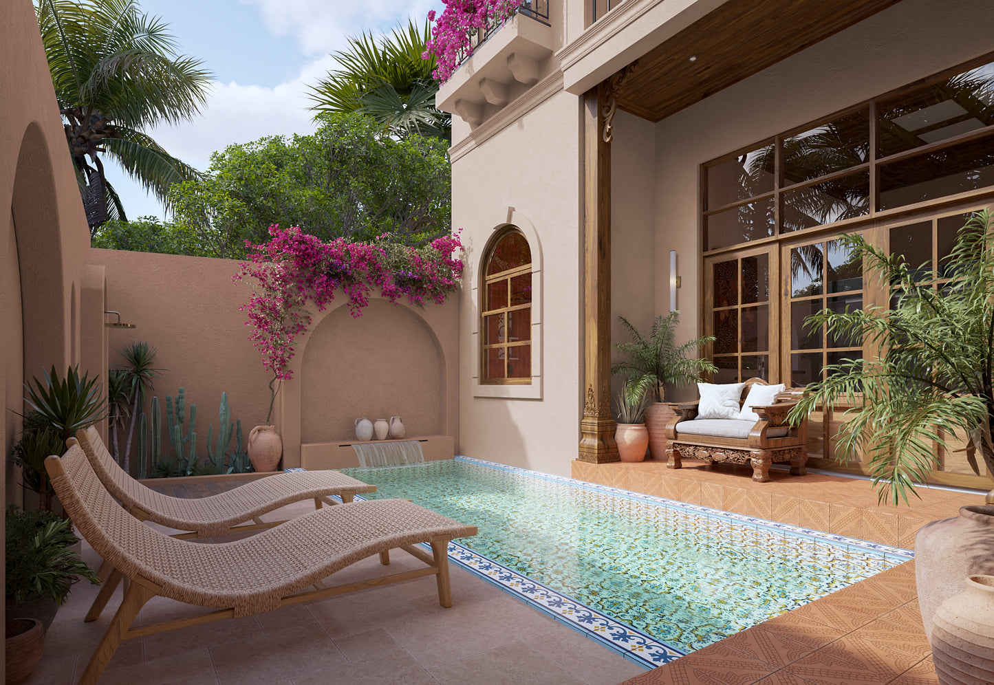 2pokojová Vila u pláže Bingin – 2 patrová, Bali (Uluwatu)