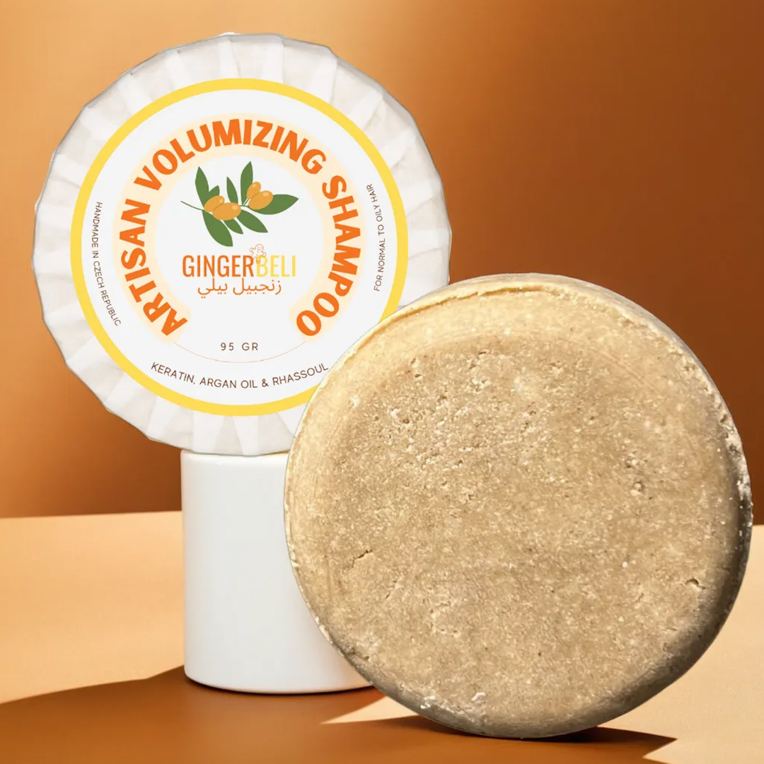 Gingerbeli Volumizing Shampoo Bar | Handmade | Keratin, Argan & Rhassoul