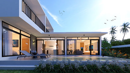 3pokojová vila se soukromým bazénem na Koh Samui (Plai Laem)