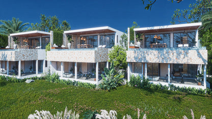4pokojová luxusní vila s bazénem a výhledem na moře na Koh Samui (Lamai)