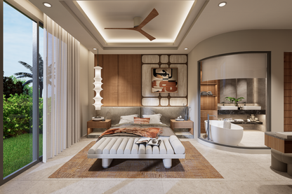 3pokojová tropická vila s bazénem na Koh Samui (Lamai)