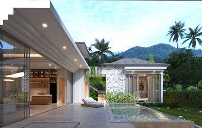 3pokojová tropická vila s bazénem na Koh Samui (Lamai)